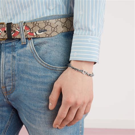 gucci cuff bracelet mens|gucci interlocking g bracelet.